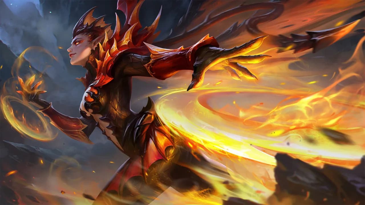 Karrie Dragon Queen skin artwork