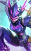 Karrie wearing the Hawkwatch skin, in-game portrait