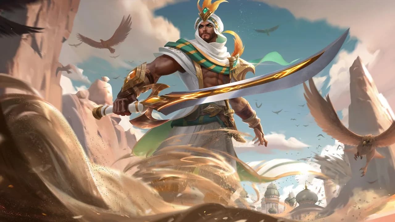Khaleed Desert Scimitar skin artwork