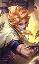 Lukas wearing the Ardent Roar skin, in-game portrait