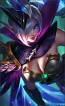 Miya wearing the Modena Butterfly skin, in-game portrait