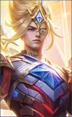 Natan wearing the Archon of Knowledge skin, in-game portrait