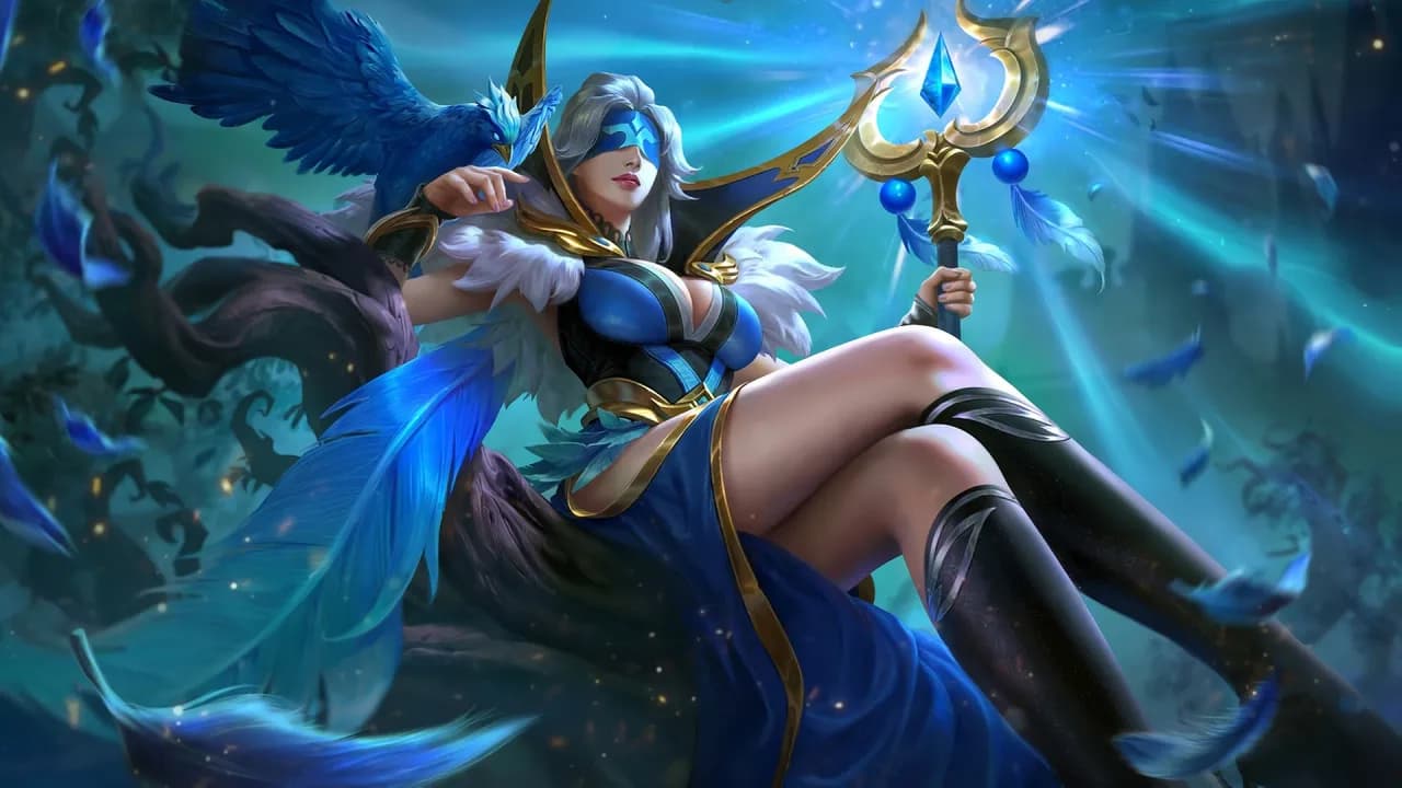 Pharsa Indigo Aviatrix skin artwork
