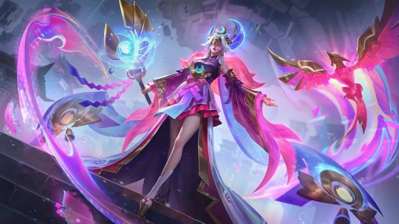 Pharsa Neon Shingetsu skin artwork