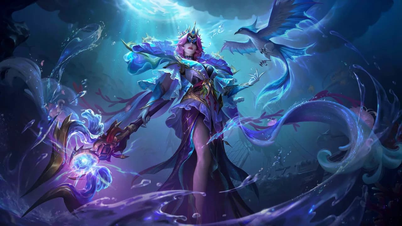 Pharsa Seasworn Oracle skin artwork