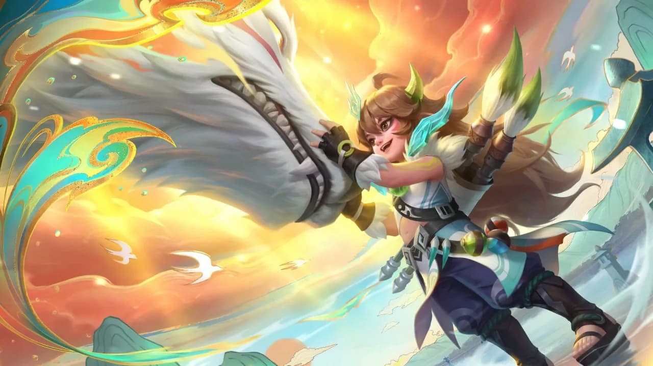 Popol and Kupa Spirit of the Brush skin artwork