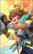Popol and Kupa wearing the Spirit of the Brush skin, in-game portrait