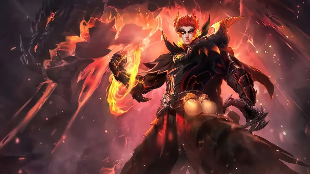 Valir Draconic Flame skin artwork