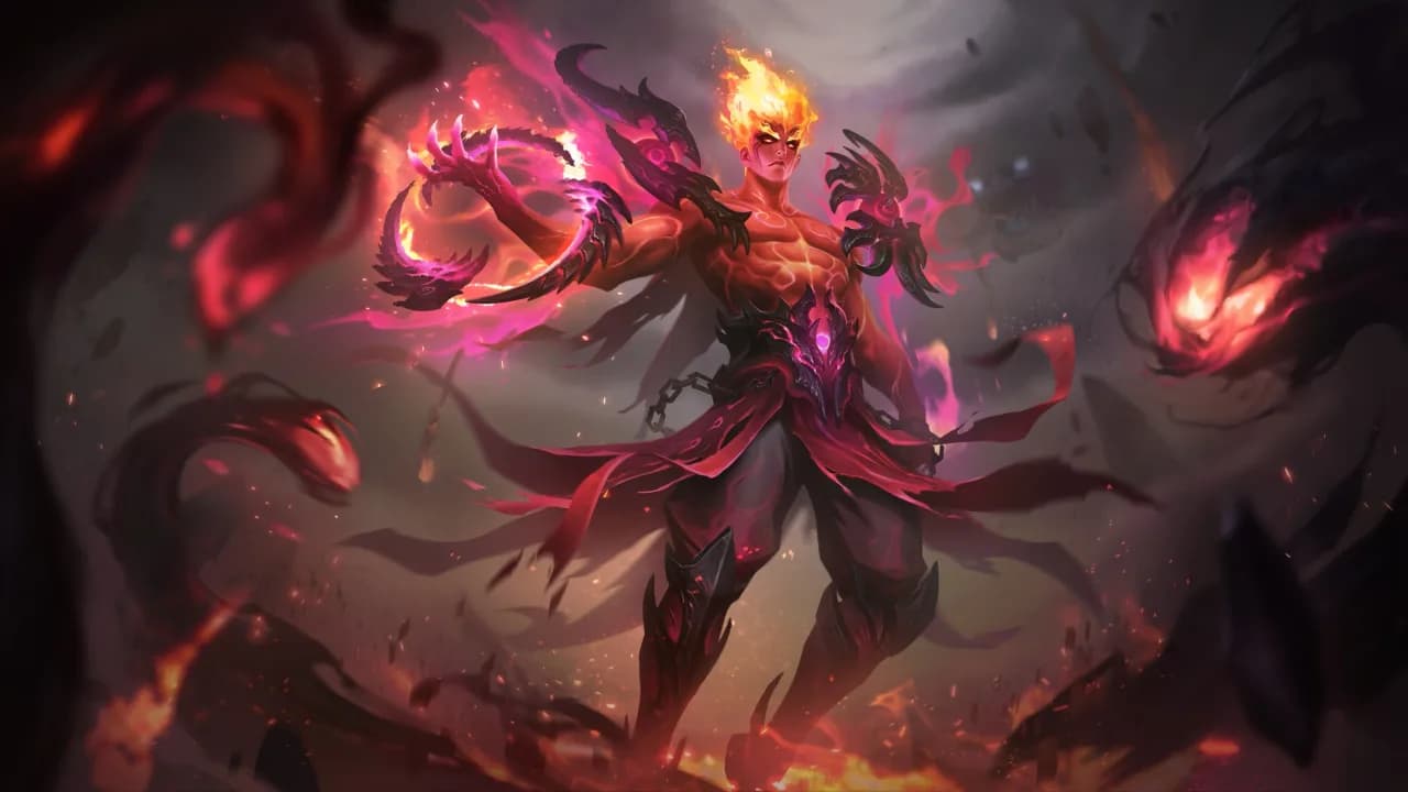 Valir Infernal Blaze skin artwork