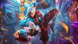 X.Borg wearing the Invoker's Flame skin, in-game portrait