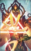 Yve wearing the Forest Hymn skin, in-game portrait